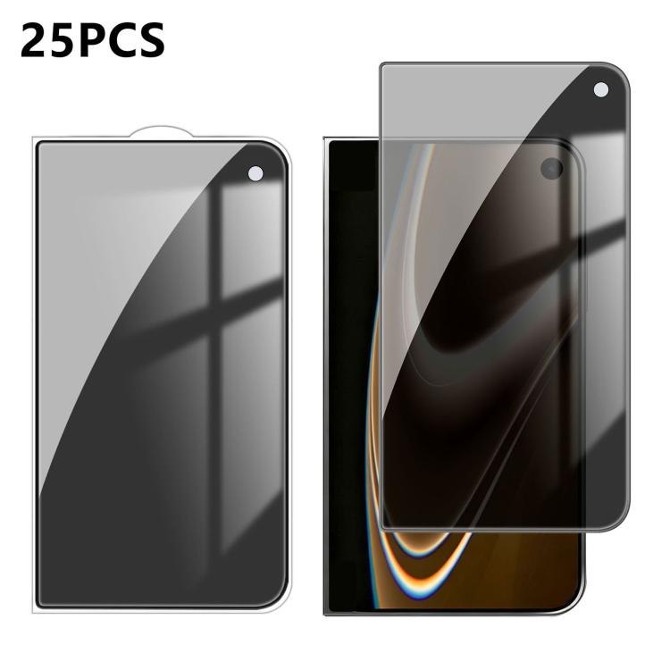 25 pezzi Pellicola in vetro temperato anti-impronta serigrafata ad alta copertura in alluminio per la privacy, For iPhone 18 Pro, For iPhone 18 Pro Max, For iPhone 17 Pro Max, For iPhone 17 Pro, For iPhone 17, For iPhone Air, For iPhone 16 Pro Max     ...