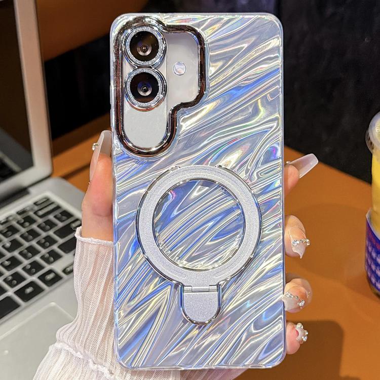 Pellicola per lenti con effetto glitter elettrolitico, supporto magnetico in metallo con perno, custodia per telefono antiurto, For Samsung Galaxy A07 5G