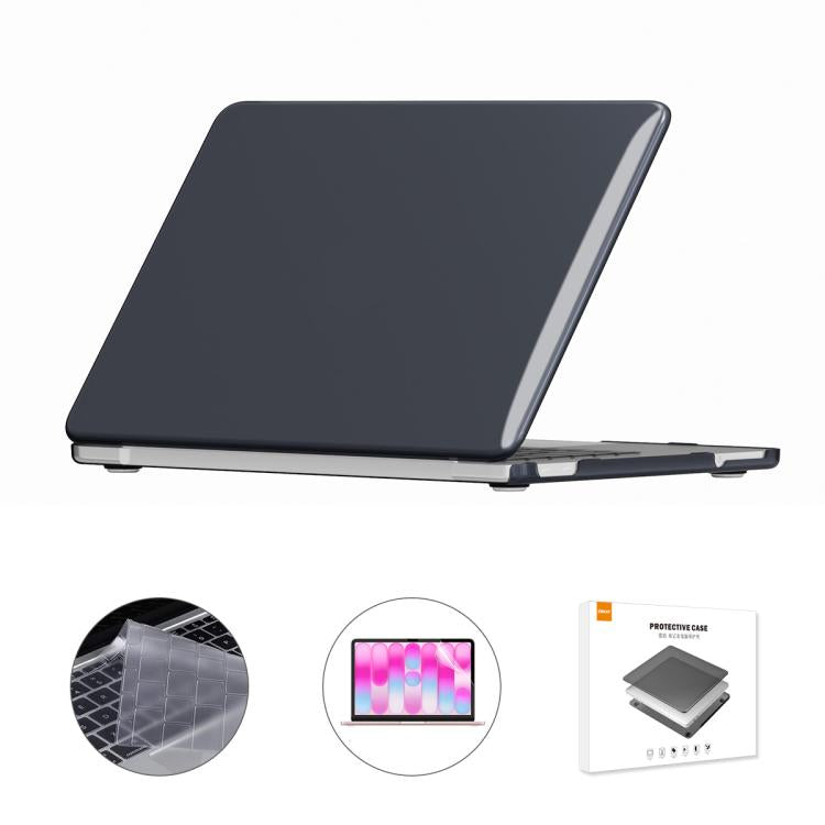 ENKAY US Versione 3 in 1 Custodia protettiva in cristallo con pellicola in TPU per tastiera e protezione schermo in PET, For MacBook Neo 13 inch 2026 (A3404) 256G, For MacBook Neo 13 inch 2026 (A3404) 512G