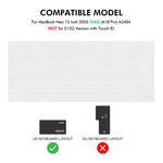 ENKAY US Versione 3 in 1 Custodia protettiva in cristallo con pellicola in TPU per tastiera e protezione schermo in PET, For MacBook Neo 13 inch 2026 (A3404) 256G, For MacBook Neo 13 inch 2026 (A3404) 512G