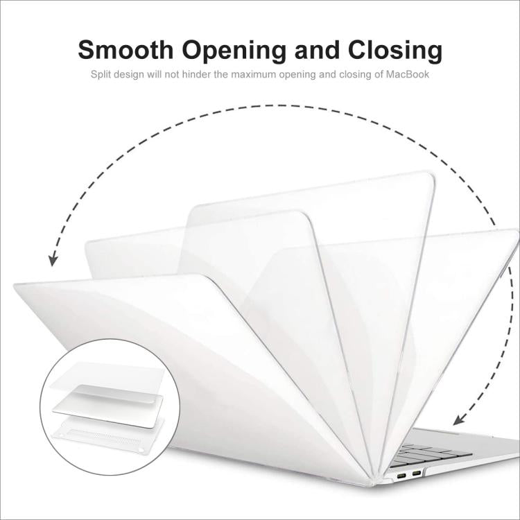 ENKAY US Versione 3 in 1 Custodia protettiva in cristallo con pellicola in TPU per tastiera e protezione schermo in PET, For MacBook Neo 13 inch 2026 (A3404) 256G, For MacBook Neo 13 inch 2026 (A3404) 512G