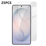 25 pezzi Pellicola protettiva in vetro temperato HD anti-impronta semi-schermo ad alto contenuto di alluminio, For Galaxy M47 5G, For Galaxy S26+ 5G, For Galaxy S26 Ultra 5G, For Galaxy S26 5G, For Galaxy A57 5G, For Galaxy A37 5G, For Galaxy A27 5G   ...