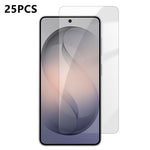 25 pezzi Pellicola protettiva in vetro temperato HD anti-impronta semi-schermo ad alto contenuto di alluminio, For Galaxy M47 5G, For Galaxy S26+ 5G, For Galaxy S26 Ultra 5G, For Galaxy S26 5G, For Galaxy A57 5G, For Galaxy A37 5G, For Galaxy A27 5G   ...