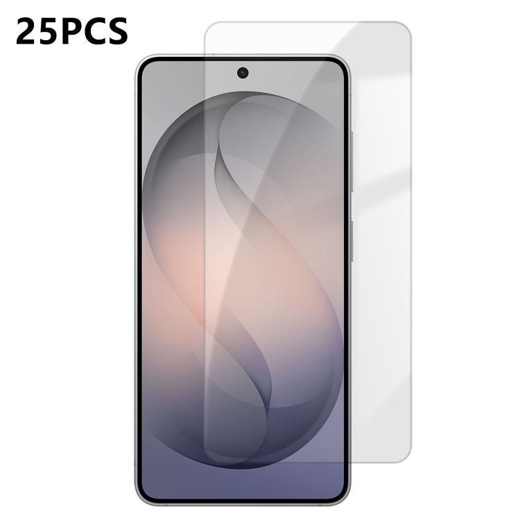25 pezzi Pellicola protettiva in vetro temperato HD anti-impronta semi-schermo ad alto contenuto di alluminio, For Galaxy M47 5G, For Galaxy S26+ 5G, For Galaxy S26 Ultra 5G, For Galaxy S26 5G, For Galaxy A57 5G, For Galaxy A37 5G, For Galaxy A27 5G   ...