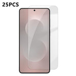 25 pezzi Pellicola protettiva in vetro temperato HD anti-impronta semi-schermo ad alto contenuto di alluminio, For Galaxy M47 5G, For Galaxy S26+ 5G, For Galaxy S26 Ultra 5G, For Galaxy S26 5G, For Galaxy A57 5G, For Galaxy A37 5G, For Galaxy A27 5G   ...