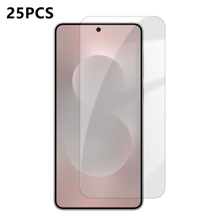 25 pezzi Pellicola protettiva in vetro temperato HD anti-impronta semi-schermo ad alto contenuto di alluminio, For Galaxy M47 5G, For Galaxy S26+ 5G, For Galaxy S26 Ultra 5G, For Galaxy S26 5G, For Galaxy A57 5G, For Galaxy A37 5G, For Galaxy A27 5G   ...