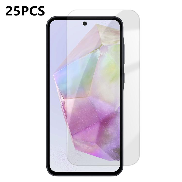 25 pezzi Pellicola protettiva in vetro temperato HD anti-impronta semi-schermo ad alto contenuto di alluminio, For Galaxy M47 5G, For Galaxy S26+ 5G, For Galaxy S26 Ultra 5G, For Galaxy S26 5G, For Galaxy A57 5G, For Galaxy A37 5G, For Galaxy A27 5G   ...