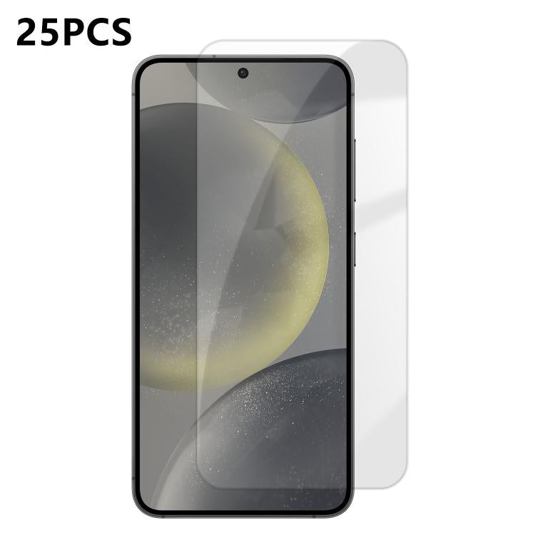 25 pezzi Pellicola protettiva in vetro temperato HD anti-impronta semi-schermo ad alto contenuto di alluminio, For Galaxy M47 5G, For Galaxy S26+ 5G, For Galaxy S26 Ultra 5G, For Galaxy S26 5G, For Galaxy A57 5G, For Galaxy A37 5G, For Galaxy A27 5G   ...