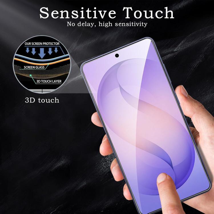 25 pezzi Pellicola protettiva in vetro temperato HD anti-impronta semi-schermo ad alto contenuto di alluminio, For Galaxy A18 4G / 5G, For Galaxy A07 4G / 5G, For Galaxy A06 4G / 5G, For Galaxy A16
