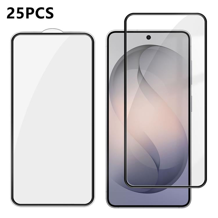 25 pezzi Pellicola in vetro temperato HD serigrafata ad alta densità di alluminio con copertura completa e anti-impronta, For Galaxy A08 4G / 5G, For Galaxy A18 4G / 5G, For Galaxy M47 5G, For Galaxy Z Fold8 5G Outer Screen                             ...