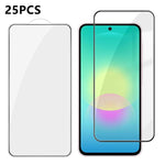 25 pezzi Pellicola in vetro temperato HD serigrafata ad alta densità di alluminio con copertura completa e anti-impronta, For Galaxy A08 4G / 5G, For Galaxy A18 4G / 5G, For Galaxy M47 5G, For Galaxy Z Fold8 5G Outer Screen                             ...