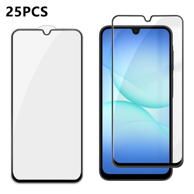 25 pezzi Pellicola in vetro temperato HD serigrafata ad alta densità di alluminio con copertura completa e anti-impronta, For Galaxy A08 4G / 5G, For Galaxy A18 4G / 5G, For Galaxy M47 5G, For Galaxy Z Fold8 5G Outer Screen                             ...
