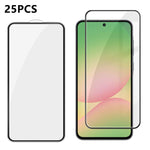 25 pezzi Pellicola in vetro temperato HD serigrafata ad alta densità di alluminio con copertura completa e anti-impronta, For Galaxy A08 4G / 5G, For Galaxy A18 4G / 5G, For Galaxy M47 5G, For Galaxy Z Fold8 5G Outer Screen                             ...