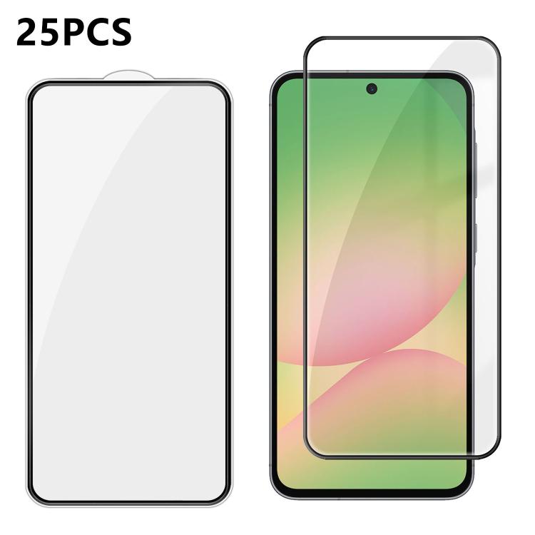 25 pezzi Pellicola in vetro temperato HD serigrafata ad alta densità di alluminio con copertura completa e anti-impronta, For Galaxy A08 4G / 5G, For Galaxy A18 4G / 5G, For Galaxy M47 5G, For Galaxy Z Fold8 5G Outer Screen                             ...
