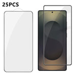 25 pezzi Pellicola in vetro temperato HD serigrafata ad alta densità di alluminio con copertura completa e anti-impronta, For Galaxy A08 4G / 5G, For Galaxy A18 4G / 5G, For Galaxy M47 5G, For Galaxy Z Fold8 5G Outer Screen                             ...