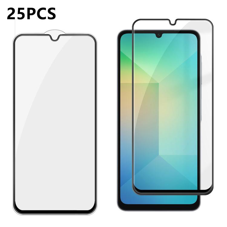 25 pezzi Pellicola in vetro temperato HD serigrafata ad alta densità di alluminio con copertura completa e anti-impronta, For Galaxy A08 4G / 5G, For Galaxy A18 4G / 5G, For Galaxy M47 5G, For Galaxy Z Fold8 5G Outer Screen                             ...