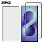 25 pezzi Pellicola in vetro temperato HD serigrafata ad alta densità di alluminio con copertura completa e anti-impronta, For Galaxy A08 4G / 5G, For Galaxy A18 4G / 5G, For Galaxy M47 5G, For Galaxy Z Fold8 5G Outer Screen                             ...