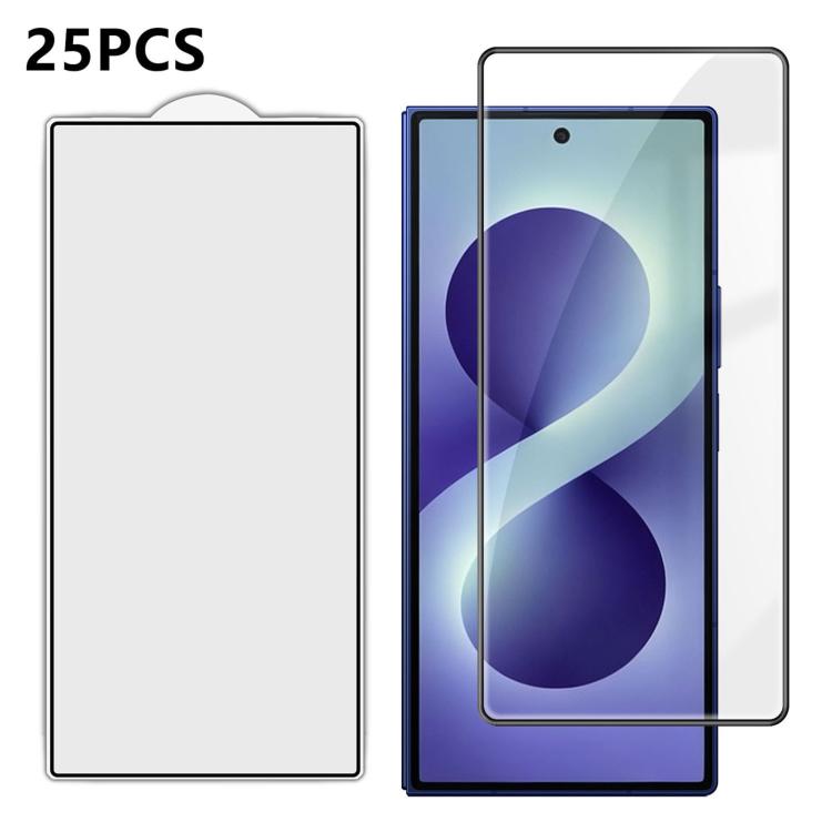 25 pezzi Pellicola in vetro temperato HD serigrafata ad alta densità di alluminio con copertura completa e anti-impronta, For Galaxy A08 4G / 5G, For Galaxy A18 4G / 5G, For Galaxy M47 5G, For Galaxy Z Fold8 5G Outer Screen                             ...