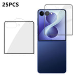 25 pezzi Pellicola in vetro temperato HD serigrafata ad alta densità di alluminio con copertura completa e anti-impronta, For Galaxy A08 4G / 5G, For Galaxy A18 4G / 5G, For Galaxy M47 5G, For Galaxy Z Fold8 5G Outer Screen                             ...