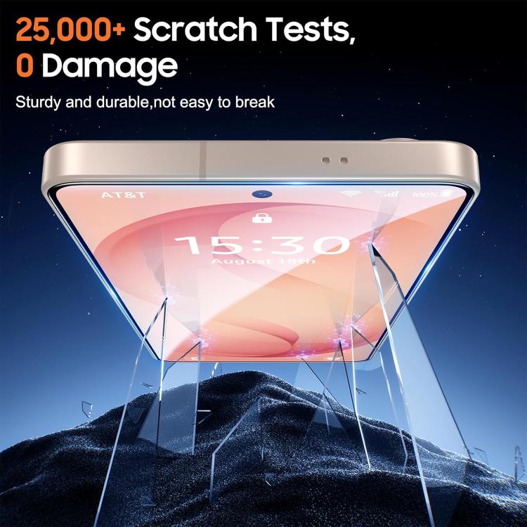 25 pezzi Pellicola in vetro temperato HD serigrafata ad alta densità di alluminio con copertura completa e anti-impronta, For Galaxy A08 4G / 5G, For Galaxy A18 4G / 5G, For Galaxy M47 5G, For Galaxy Z Fold8 5G Outer Screen                             ...