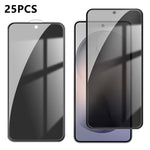 25 pezzi Pellicola in vetro temperato anti-impronta serigrafata ad alta copertura in alluminio per la privacy, For Galaxy A08 4G / 5G, For Galaxy A18 4G / 5G, For Galaxy M47 5G, For Galaxy Z Fold8 5G Outer Screen, For Galaxy Z Fold8 Ultra 5G Outer Scre...