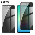 25 pezzi Pellicola in vetro temperato anti-impronta serigrafata ad alta copertura in alluminio per la privacy, For Galaxy A08 4G / 5G, For Galaxy A18 4G / 5G, For Galaxy M47 5G, For Galaxy Z Fold8 5G Outer Screen, For Galaxy Z Fold8 Ultra 5G Outer Scre...