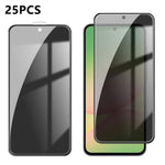 25 pezzi Pellicola in vetro temperato anti-impronta serigrafata ad alta copertura in alluminio per la privacy, For Galaxy A08 4G / 5G, For Galaxy A18 4G / 5G, For Galaxy M47 5G, For Galaxy Z Fold8 5G Outer Screen, For Galaxy Z Fold8 Ultra 5G Outer Scre...