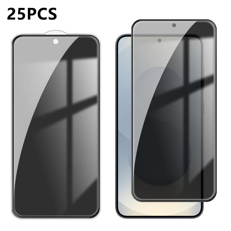 25 pezzi Pellicola in vetro temperato anti-impronta serigrafata ad alta copertura in alluminio per la privacy, For Galaxy A08 4G / 5G, For Galaxy A18 4G / 5G, For Galaxy M47 5G, For Galaxy Z Fold8 5G Outer Screen, For Galaxy Z Fold8 Ultra 5G Outer Scre...