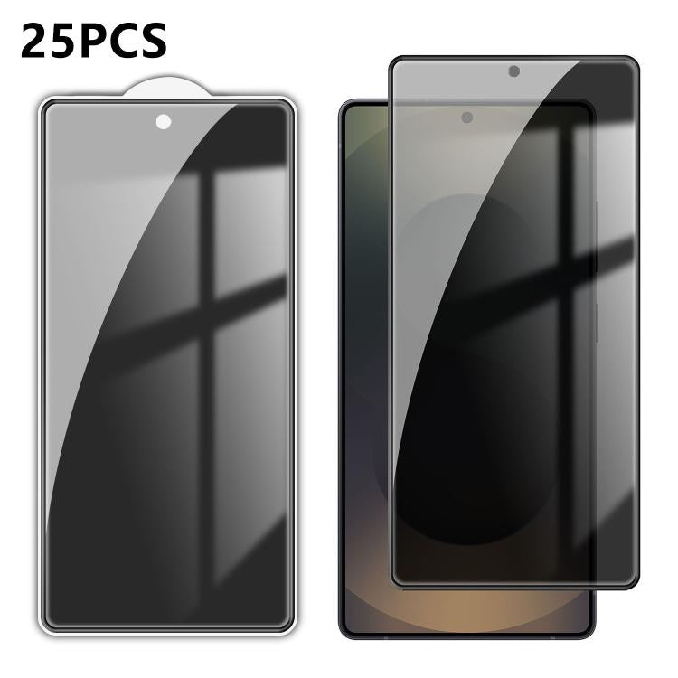 25 pezzi Pellicola in vetro temperato anti-impronta serigrafata ad alta copertura in alluminio per la privacy, For Galaxy A08 4G / 5G, For Galaxy A18 4G / 5G, For Galaxy M47 5G, For Galaxy Z Fold8 5G Outer Screen, For Galaxy Z Fold8 Ultra 5G Outer Scre...