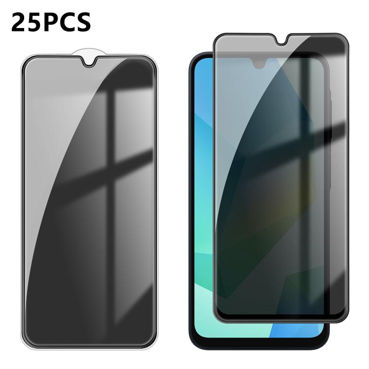 25 pezzi Pellicola in vetro temperato anti-impronta serigrafata ad alta copertura in alluminio per la privacy, For Galaxy A08 4G / 5G, For Galaxy A18 4G / 5G, For Galaxy M47 5G, For Galaxy Z Fold8 5G Outer Screen, For Galaxy Z Fold8 Ultra 5G Outer Scre...