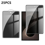 25 pezzi Pellicola in vetro temperato anti-impronta serigrafata ad alta copertura in alluminio per la privacy, For Galaxy A08 4G / 5G, For Galaxy A18 4G / 5G, For Galaxy M47 5G, For Galaxy Z Fold8 5G Outer Screen, For Galaxy Z Fold8 Ultra 5G Outer Scre...