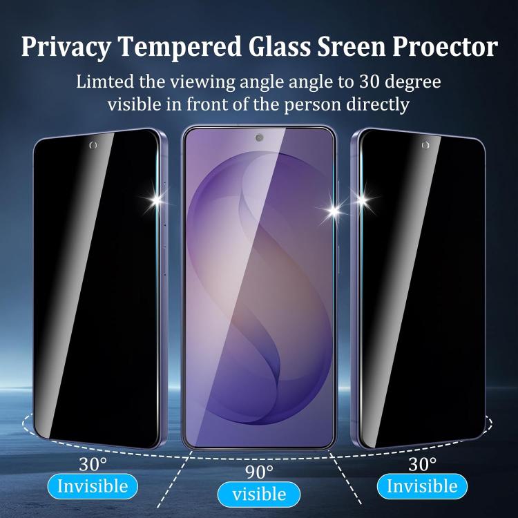 25 pezzi Pellicola in vetro temperato anti-impronta serigrafata ad alta copertura in alluminio per la privacy, For Galaxy A08 4G / 5G, For Galaxy A18 4G / 5G, For Galaxy M47 5G, For Galaxy Z Fold8 5G Outer Screen, For Galaxy Z Fold8 Ultra 5G Outer Scre...