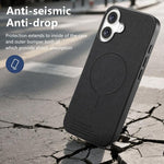 Cover posteriore magnetica in tessuto PU per telefono, For iPhone 17, For iPhone 16 Pro Max, For iPhone 16 Pro