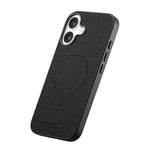 Cover posteriore magnetica in tessuto PU per telefono, For iPhone 16 Plus, For iPhone 16, For iPhone 15 Pro Max
