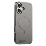 Cover posteriore magnetica in tessuto PU per telefono, For iPhone 16 Plus, For iPhone 16, For iPhone 15 Pro Max