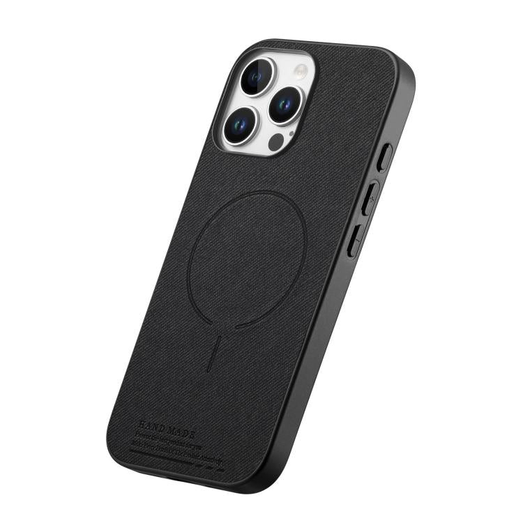 Cover posteriore magnetica in tessuto PU per telefono, For iPhone 15 Pro, For iPhone 15 Plus, For iPhone 15