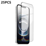 25 pezzi Pellicola in vetro temperato ad alto contenuto di allumina, ultra sottile, serigrafata HD ad ultrasuoni, con adesivo completo., For iPhone 17e / 16e, For iPhone 17 Pro Max, For iPhone 17 Pro, For iPhone 17, For iPhone Air, For iPhone 16 Pro Ma...