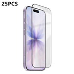 25 pezzi Pellicola in vetro temperato ad alto contenuto di allumina, ultra sottile, serigrafata HD ad ultrasuoni, con adesivo completo., For iPhone 17e / 16e, For iPhone 17 Pro Max, For iPhone 17 Pro, For iPhone 17, For iPhone Air, For iPhone 16 Pro Ma...