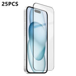 25 pezzi Pellicola in vetro temperato ad alto contenuto di allumina, ultra sottile, serigrafata HD ad ultrasuoni, con adesivo completo., For iPhone 17e / 16e, For iPhone 17 Pro Max, For iPhone 17 Pro, For iPhone 17, For iPhone Air, For iPhone 16 Pro Ma...