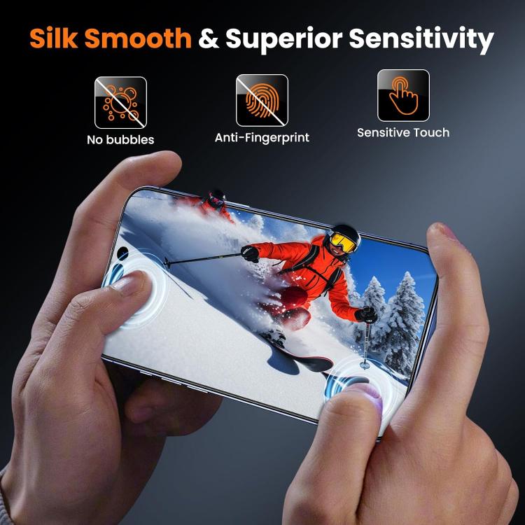 25 pezzi Pellicola in vetro temperato ad alto contenuto di allumina, ultra sottile, serigrafata HD ad ultrasuoni, con adesivo completo., For iPhone 17e / 16e, For iPhone 17 Pro Max, For iPhone 17 Pro, For iPhone 17, For iPhone Air, For iPhone 16 Pro Ma...