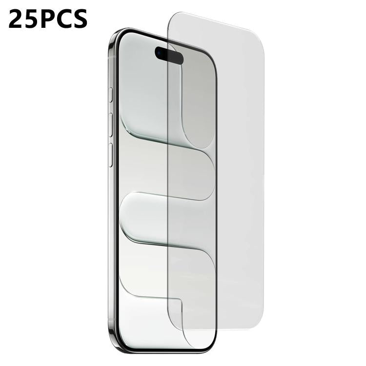 25 pezzi Pellicola in vetro temperato HD ad alta allumina, semi-curva 3D, senza bordo bianco, con adesivo completo, senza bordi bianchi, For iPhone 17 Pro Max, For iPhone 17 Pro, For iPhone 17, For iPhone Air, For iPhone 16 Pro Max, For iPhone 16 Pro  ...