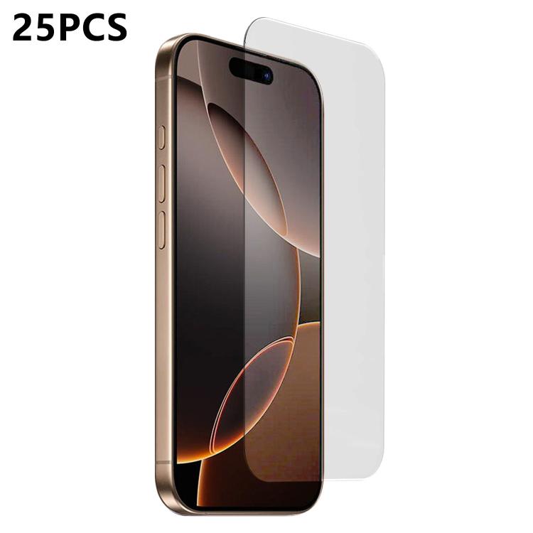 25 pezzi Pellicola in vetro temperato HD ad alta allumina, semi-curva 3D, senza bordo bianco, con adesivo completo, senza bordi bianchi, For iPhone 17 Pro Max, For iPhone 17 Pro, For iPhone 17, For iPhone Air, For iPhone 16 Pro Max, For iPhone 16 Pro  ...