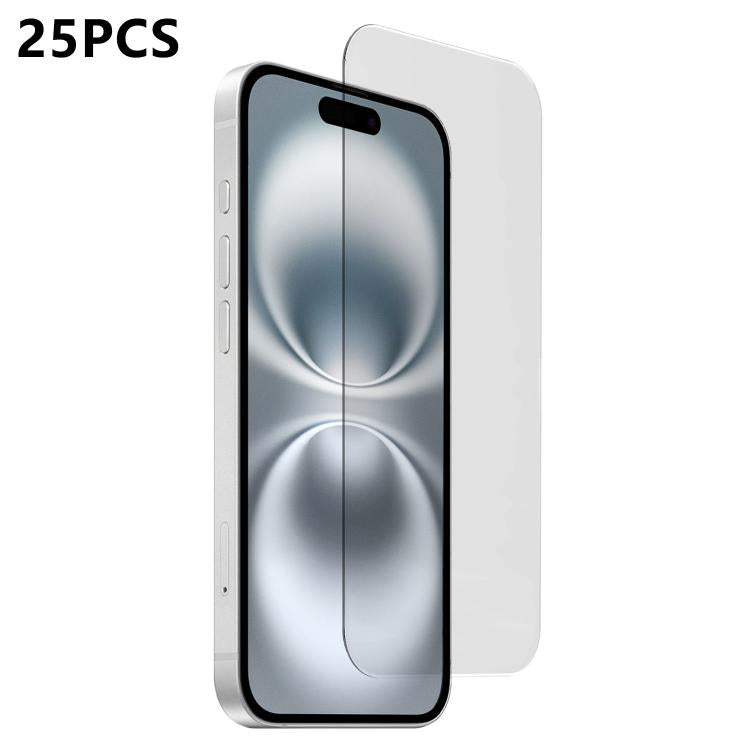 25 pezzi Pellicola in vetro temperato HD ad alta allumina, semi-curva 3D, senza bordo bianco, con adesivo completo, senza bordi bianchi, For iPhone 17 Pro Max, For iPhone 17 Pro, For iPhone 17, For iPhone Air, For iPhone 16 Pro Max, For iPhone 16 Pro  ...