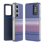 Custodia per telefono Smart View in ecopelle con motivo a quadri arcobaleno., For Samsung Galaxy A17 5G, For Samsung Galaxy S25 Edge 5G, For Samsung Galaxy A26 5G, For Samsung Galaxy S25 5G, For Samsung Galaxy S25+ 5G, For Samsung Galaxy S25 Ultra 5G
