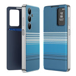 Custodia per telefono Smart View in ecopelle con motivo a quadri arcobaleno., For Samsung Galaxy A16, For Samsung Galaxy A55 5G, For Samsung Galaxy S24 Ultra 5G, For Samsung Galaxy S24+ 5G, For Samsung Galaxy S24 5G, For Samsung Galaxy S23 FE 5G