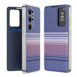 Custodia per telefono Smart View in ecopelle con motivo a quadri arcobaleno., For Samsung Galaxy A17 5G, For Samsung Galaxy S25 Edge 5G, For Samsung Galaxy A26 5G, For Samsung Galaxy S25 5G, For Samsung Galaxy S25+ 5G, For Samsung Galaxy S25 Ultra 5G