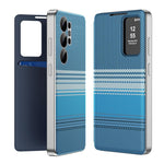 Custodia per telefono Smart View in ecopelle con motivo a quadri arcobaleno., For Samsung Galaxy A17 5G, For Samsung Galaxy S25 Edge 5G, For Samsung Galaxy A26 5G, For Samsung Galaxy S25 5G, For Samsung Galaxy S25+ 5G, For Samsung Galaxy S25 Ultra 5G