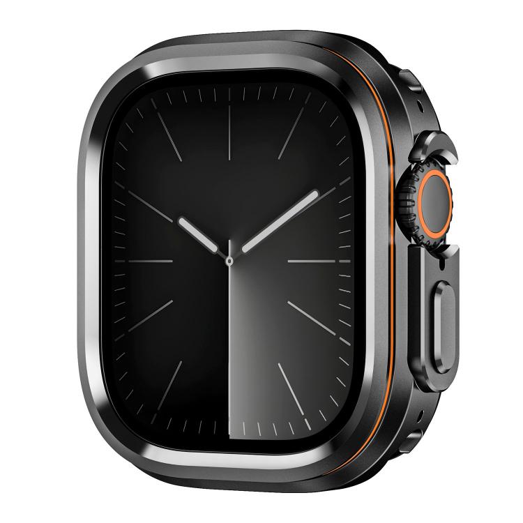 Custodia protettiva in metallo per orologio in stile Light Circle., For Apple Watch Ultra 3 / 2 / 1 49mm
