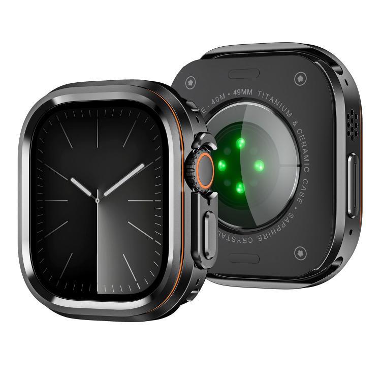 Custodia protettiva in metallo per orologio in stile Light Circle., For Apple Watch Ultra 3 / 2 / 1 49mm