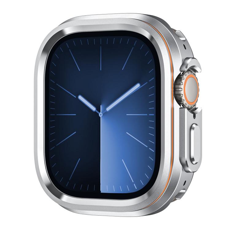Custodia protettiva in metallo per orologio in stile Light Circle., For Apple Watch Ultra 3 / 2 / 1 49mm